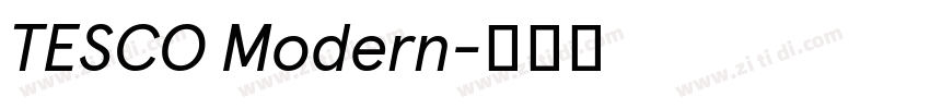 TESCO Modern字体转换